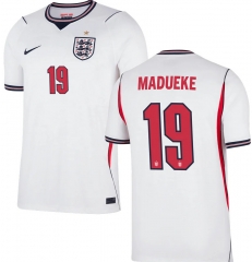 (S-4XL) 26-27 England Home White (MADUEKE #19) Thailand Soccer Jersey AAA