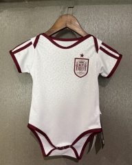 26-27 Spain White Baby Soccer Uniform