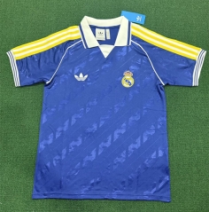 (S-4XL) 26-27 Special Version Real Madrid Blue Thailand Soccer Jersey AAA-2414