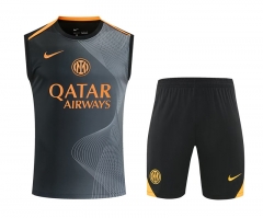 26-27 Inter Milan Dark Grey Thailand Soccer Vest Uniform-418