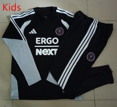 26-27 Inter Miami CF Black Kids/Youth Soccer Tracksuit-815