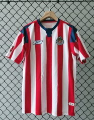 (S-3XL) 04-05 Retro Version Deportivo Guadalajara Home Red&White Thailand Soccer Jersey AAA-2851