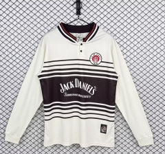 Retro Version 97-98 FC St. Pauli Home White&Coffee LS Thailand Soccer Jersey AAA-3257