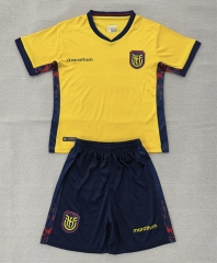 26-27 Ecuador Home Yellow Soccer Uniform-AY