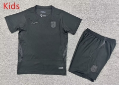 26-27 Norway Away Black Kid/Youth Soccer Uniform-7809