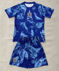 26-27 England Goalkeeper Blue Soccer Uniform-AY