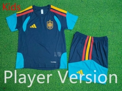 Player Version 26-27 Spain Royal Blue Kids/Youth Soccer Uniform-9926