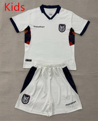 26-27 Ecuador 2nd Away White Kids/Youth Soccer Uniform-AY