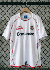 (S-3XL) 05-06 Retro Version Deportivo Toluca FC Away White Thailand Soccer Jersey AAA-2851