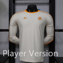 (S-3XL) Player Version 26-27 Retro Casual Version Bayern München Beige LS Thailand Soccer Jersey AAA-888