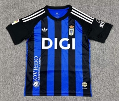 (S-4XL) 26-27 Real Oviedo Blue&Balck Thailand Soccer Jersey AAA-8025