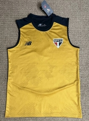 (S-4XL) 26-27 Sao Paulo Futebol Clube Gold Thailand Soccer Vest AAA-2315
