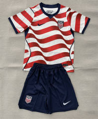 26-27 USA Home Red&White Soccer Uniform-AY