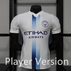 Player Version 26-27 Manchester City Away White Thailand Soccer Jersey AAA-888