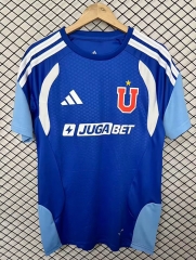 (S-4XL) 26-27 Universidad de Chile Blue Thailand Training Soccer Jersey AAA-2044