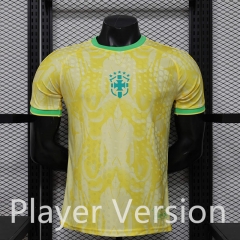 (S-3XL) Player Version 26-27 Special Version Brazil Yellow Thailand Soccer Jersey AAA-888