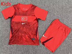 26-27 Turkey Home Red Kids/Youth Soccer Uniform-7809
