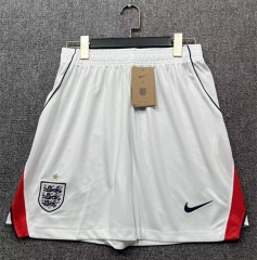 26-27 England Home White Thailand Soccer Shorts-718