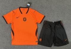 2026 World Cup Netherlands Home Orange Soccer Uniform-6748