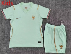 2026 World Cup France Away Light Green Kids/Youth Soccer Uniform