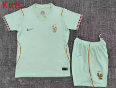 2026 World Cup France Away Light Green Kids/Youth Soccer Uniform