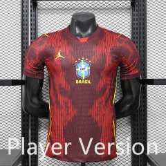 Player Version 26-27 Brazil Red Thailand Soccer Jersey AAA-888