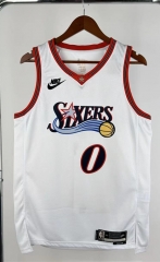 2026 Retro Edition Philadelphia 76ers White #0 NBA Jersey-311