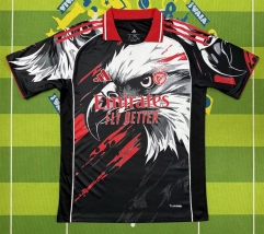 (S-4XL) 26-27 Benfica Black Thailand Training Soccer Jersey AAA-5303