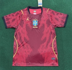 (S-4XL) 26-27 Brazil Red Thailand Soccer Jersey AAA-2414