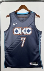 2026 City Edition Oklahoma City Thunder Grey #7 NBA Jersey-311