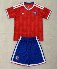 26-27 Chile Home Red Soccer Uniform-AY