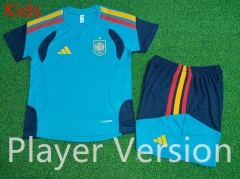 Player Version 26-27 Spain Light Blue Kids/Youth Soccer Uniform-9926
