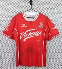 98-99 Retro Version Deportivo Toluca FC Home Red Thailand Soccer Jersey AAA-3257