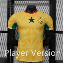 Player Version 26-27 Ghana Away Yellow Thailand Soccer Jersey AAA-888
