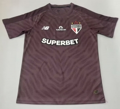(S-4XL) 26-27 Sao Paulo Futebol Clube Maroon Thailand Soccer Jersey AAA-5668