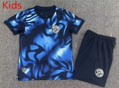 26-27 Paraguay Away Blue Kids/Youth Soccer Uniform-7809