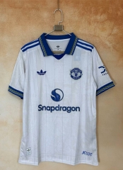 (S-4XL) 26-27 Manchester United 2nd Away White Thailand Soccer Jersey AAA-2483
