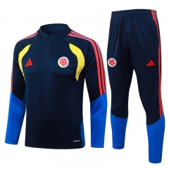 26-27 Colombia Royal Blue Thailand Soccer Tracksuit-815