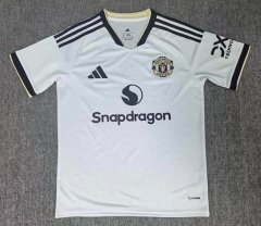 (S-4XL) 26-27 Manchester United 2nd Away White Thailand Soccer Jersey AAA-6850