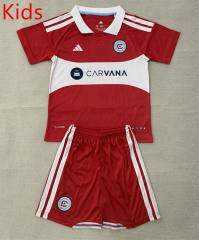 26-27 Chicago Fire Home Red&White Kids/Youth Soccer Uniform-AY