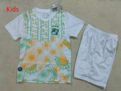 26-27 Cote d'Ivoire Away White&Green Kids/Youth Soccer Uniform-507