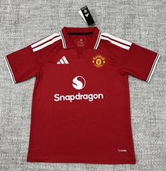(S-5XL) 26-27 Manchester United Home Red Thailand Soccer Jersey AAA-4506
