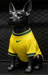 26-27 Brazil Home Yellow Pet Soccer Jersey AAA-3596