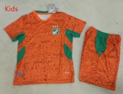 26-27 Cote d'Ivoire Home Orange Kids/Youth Soccer Uniform-507