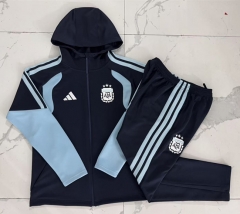 26-27 Argentina Royal Blue Thailand Soccer Jacket Uniform With Hat-815