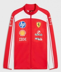 (S-3XL )2026  Ferrari  Red Formula One Racing Suit Jacket