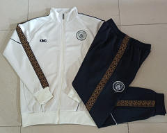 26-27 Manchester City Beige Thailand Soccer Jacket Uniform-815