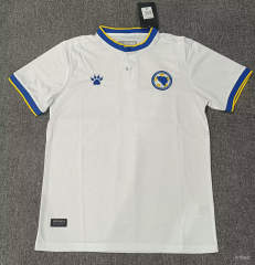 (S-4XL) 26-27 Bosnia and Herzegovina Away White Thailand Soccer Jersey AAA-5378