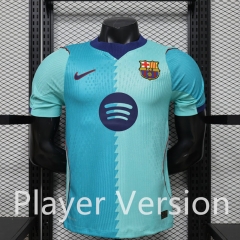 Player Version 26-27 Barcelona 2nd Away Green Thailand Soccer Jersey AAA-888