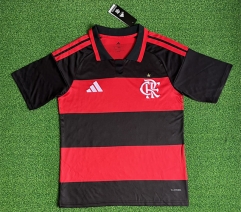 (S-4XL) 26-27 Flamengo Home Red&Black Thailand Soccer Jersey AAA-403